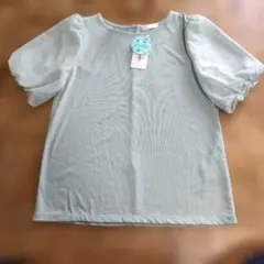 ミントグリーン バルーンスリーブ Tシャツのサムネイル