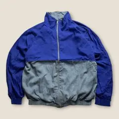 80s COUNTRY ヴィンテージ ナイロンジャケット マルチカラー 一点もの