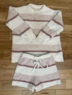 ジェラートピケ　ルームウェア　パジャマ　ピンク