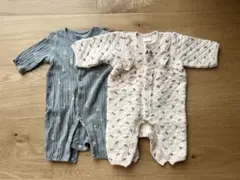 ベビーロンパース2点セット　50〜60サイズ