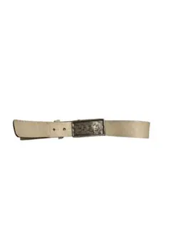 y2k archive metalbuckle leather belt