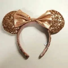 ミッキー耳カチューシャ ローズゴールド