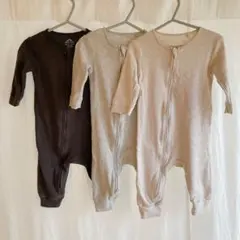 NEXT ネクストベビー　カバーオール３枚セット　70 ロンパース