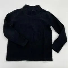 ユニクロ　マイクロフリース　リブハイネック　120cm 黒