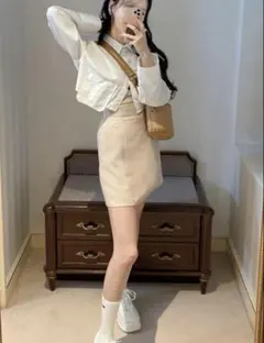 グレイル GRL ハイウエストミニスカート[gc147]