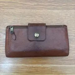 IL BISONTE イルビゾンテ レザー長財布 ブラウン　キャメルのサムネイル