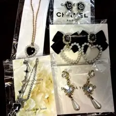 アクセサリー 4点セット まとめ売り ネックレス リング ピアス - メルカリ