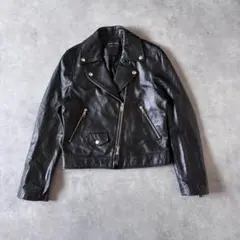 【人気】united tokyo ダブルライダース 羊革 ブラック AK58