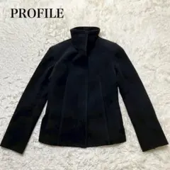 PROFILE プロフィール　ウール混　コート　日本製　ハイネックジャケット
