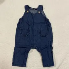 Cottoli Birthday デニムサロペット　オーバーオール　【80】