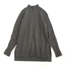 ポロラルフローレン カシミヤ混 ハイネックニット ウール ゆったり グレー