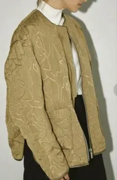 ジャガードパイピングブルゾンtodayful