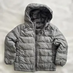 美品 ユニクロ 中綿ジャンパー 120 グレー ダークグレー UNIQLO