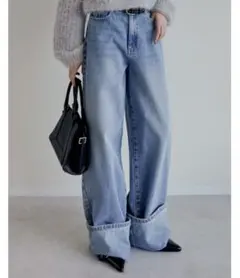 THE SHOP TK ロールアップデニム ジーンズ