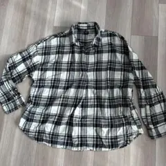 ユニクロ　ネルシャツ　L レディース