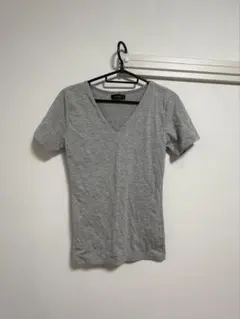Vネック 半袖 Tシャツ グレーのサムネイル