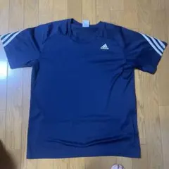 adidas アディダス Tシャツ ネイビー XO