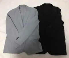 ユニクロ　ジャケット　二枚　グレー　ネイビー　UNIQLO
