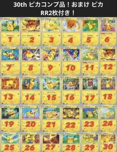ポケモンカード ピカチュウ 30枚コンプ＋ピカチュウex RR2枚