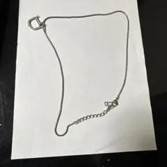 Christian Dior Dロゴ ネックレス シルバー