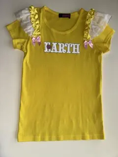 EARTHMAGIC フリルTシャツ イエローのサムネイル