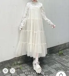 merryjenny チュールティアードワンピース