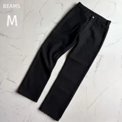 ビームス【M】ウールパンツ スラックス ブラック 日本製 上品 高級感 綺麗め