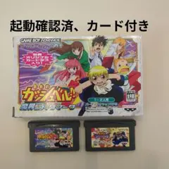 【起動確認済】金色のガッシュベル ソフト2本 ゲームボーイアドバンス　箱あり