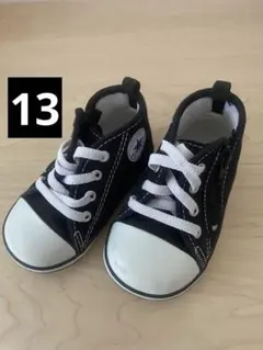 コンバース ブラック ハイカットスニーカー 13.0 EE