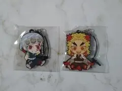 鬼滅の刃 ぺたん娘 ラバーストラップ 柱ver. 煉獄杏寿郎 宇髄天元