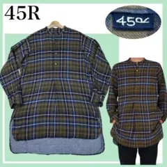 ✨️45R✨️美品✨️インド麦平のマドラスフリルカシュクール - メルカリ