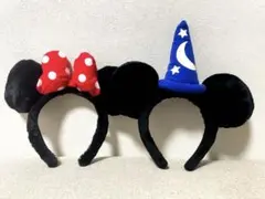 東京ディズニーリゾート公式 ミッキー ミニー カチューシャ 2点セット