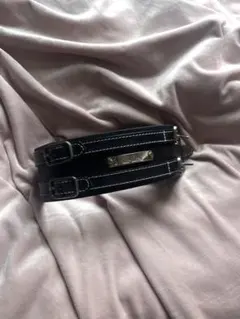 Alice auaaレザー二重ストラップチョーカー