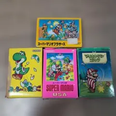 【ジャンク】ファミコンソフト 4点まとめ売り マリオシリーズ 一部箱説あり