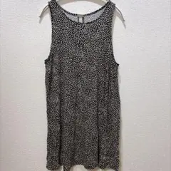 H&M 総柄 ビスコース ノースリーブ ワンピース チュニック エイチアンドエム