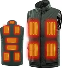 ⭐️電熱ベスト 加熱ベスト前後11箇所発熱 急速発熱 2WAY給電⭐️