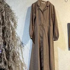 And Search. ロングシャツワンピース　総柄