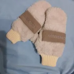 CONVERSE ミトン手袋　ベージュ
