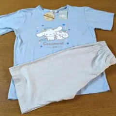 W☆新品☆サンリオ☆シナモロール☆パジャマ☆サイズＬ☆半袖・半パンツ☆サックス☆のサムネイル