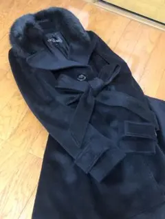 美品　CECIL McBEE ロングコート　ブラック　セシルマクビー　ファー付き