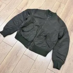ユニクロ MA1ブルゾン ミリタリー カジュアル シンプル 大人感 アウター L