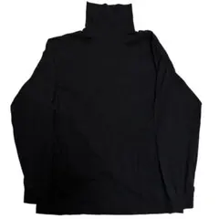 LANDS' END 無地 タートルネック 長袖Tシャツ US古着 ヴィンテージ