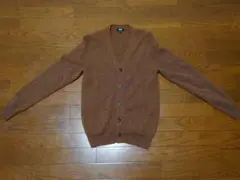 UNIQLO プレミアムラムVネックカーディガン　Sサイズ　ブラウン