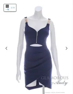 Glamorous by Andy ドレス ネイビー　ブルー