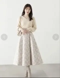 プロポーションボディドレッシング　　　　　ジャガードスカート　Sサイズ