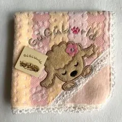 GuGuWorld　タオルハンカチ　犬　トイプードル　肉球　動物　レース　可愛い