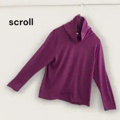scroll タートルネックカットソー レディース