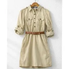 POLO JEANS COMPANY ラルフローレン シャツワンピース ベージュ