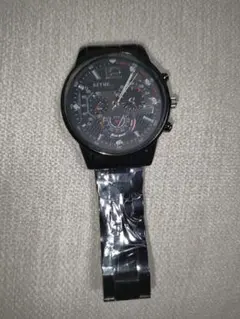メンズ腕時計　ブラック　クォーツ　新品　未使用
