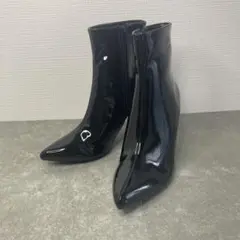 【Allegra K】 アンクルブーツ ショートブーツ 22.5cm
